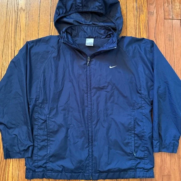 Y2K Nike Vintage Zip Up Hooded Track Jacket - Picture 1 of 15